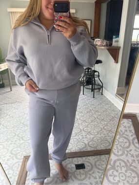 Aritzia Cozy Sweatfleece Mega Jogger Lilac Size Medium